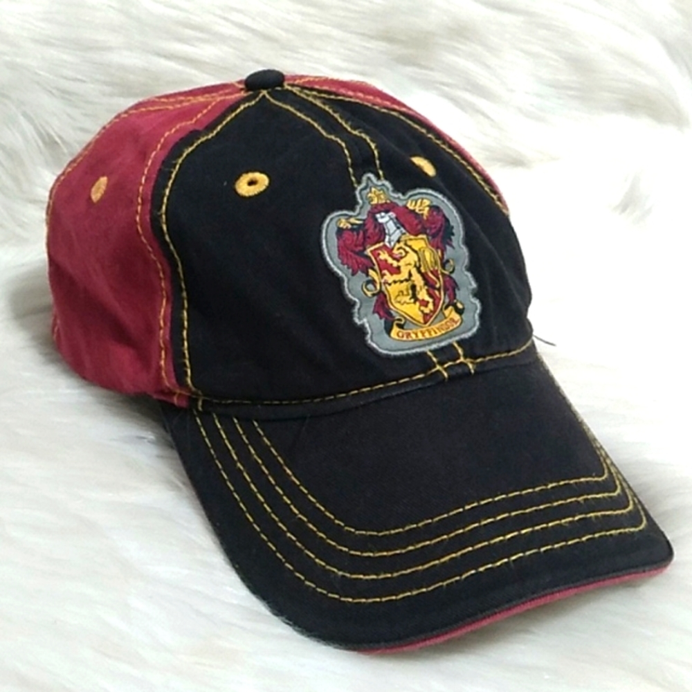 Harry Potter Universal Studios Gryffindor Snap Back Adjustable Hat Gently Worn
